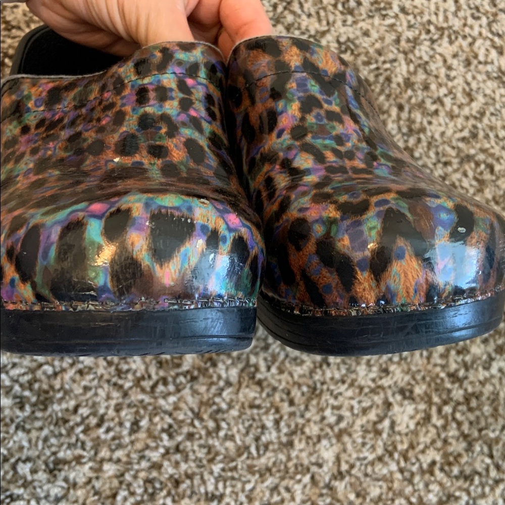 Dan ski Leopard Print Clogs size 40 - Picture 5 of 5